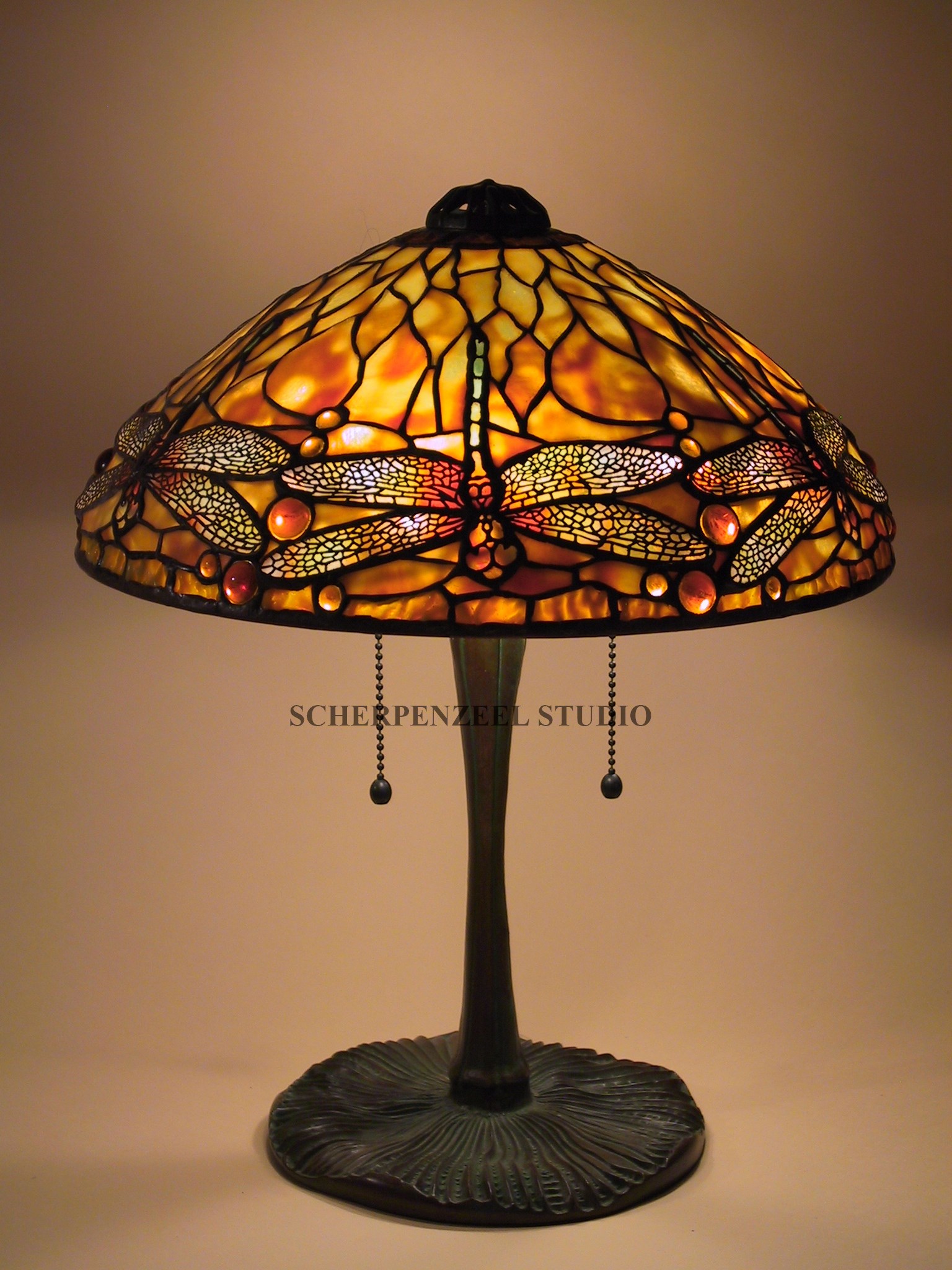 14" Dragonfly on Mushroom base