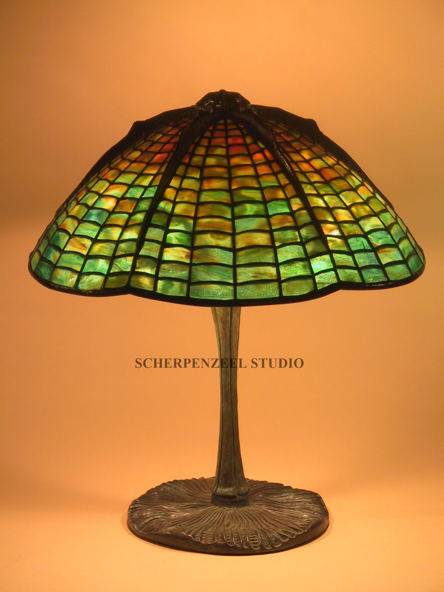 Spiderweb on mushroom base