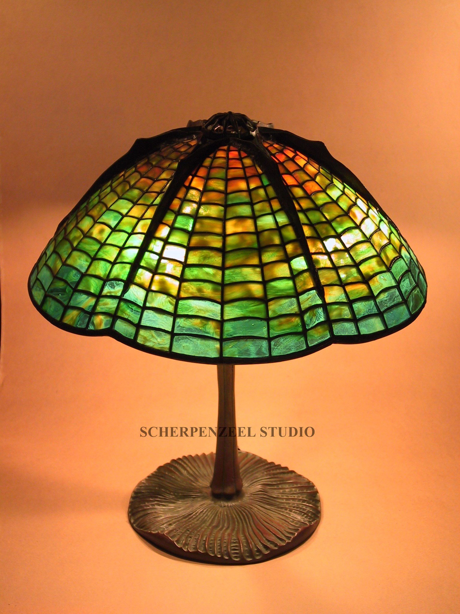 Spiderweb on mushroom base