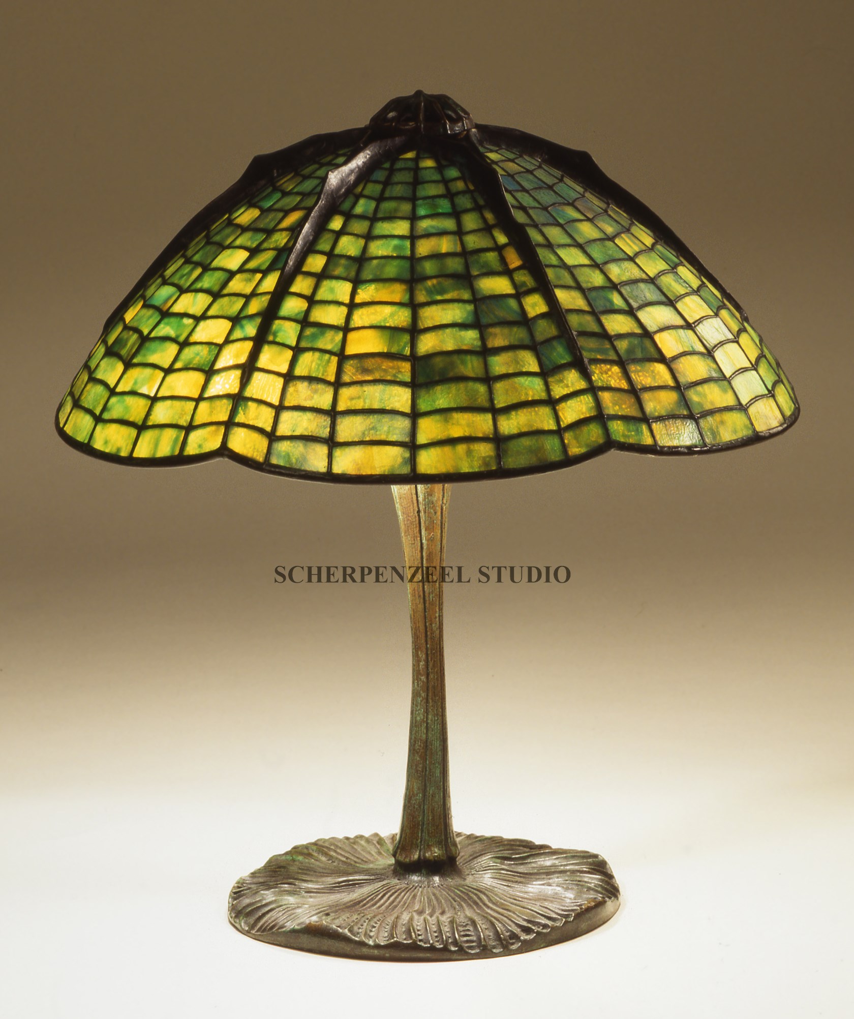 Spiderweb on mushroom base