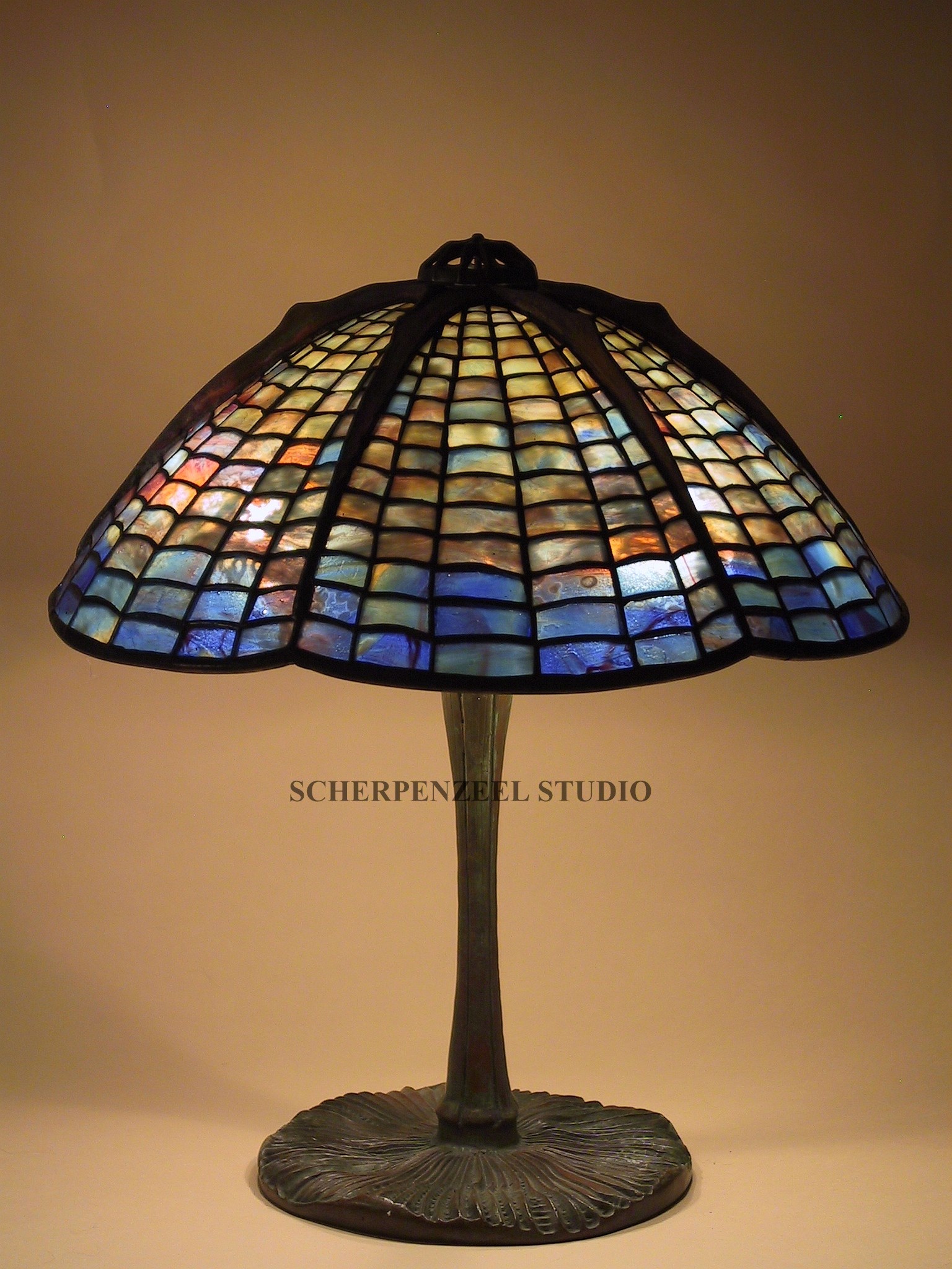 Spiderweb on mushroom base