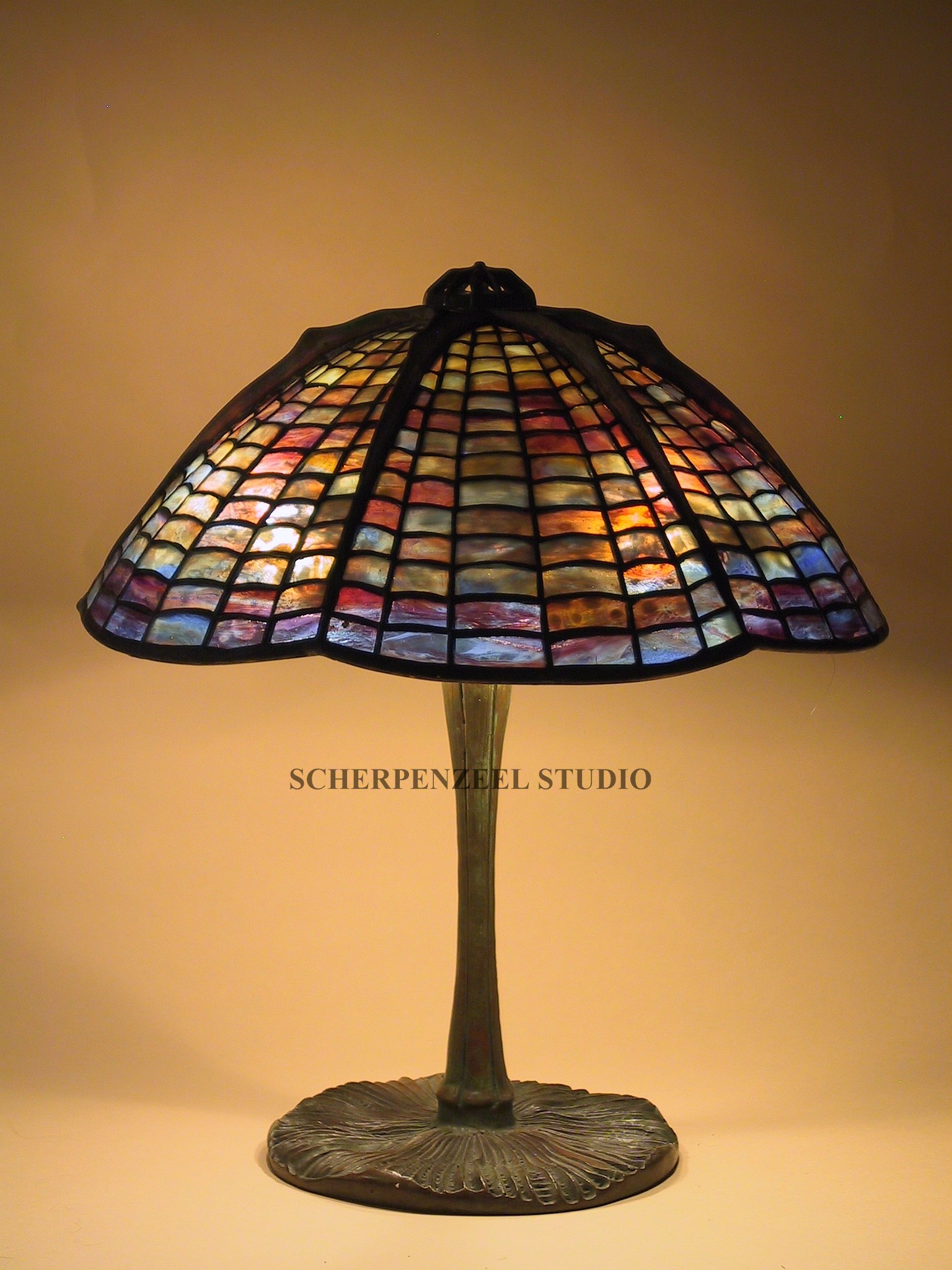 Spiderweb on mushroom base