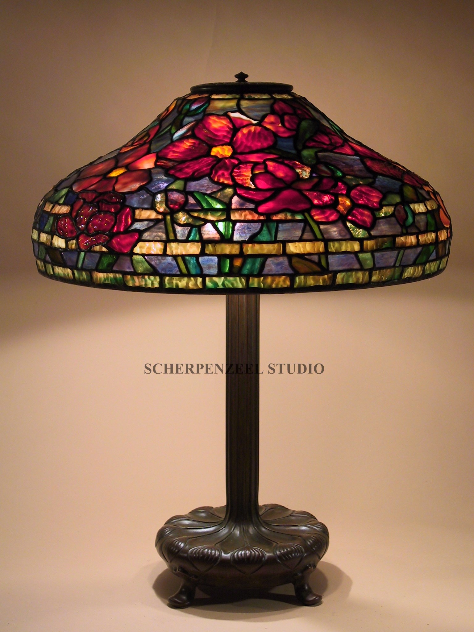 Peony on library base