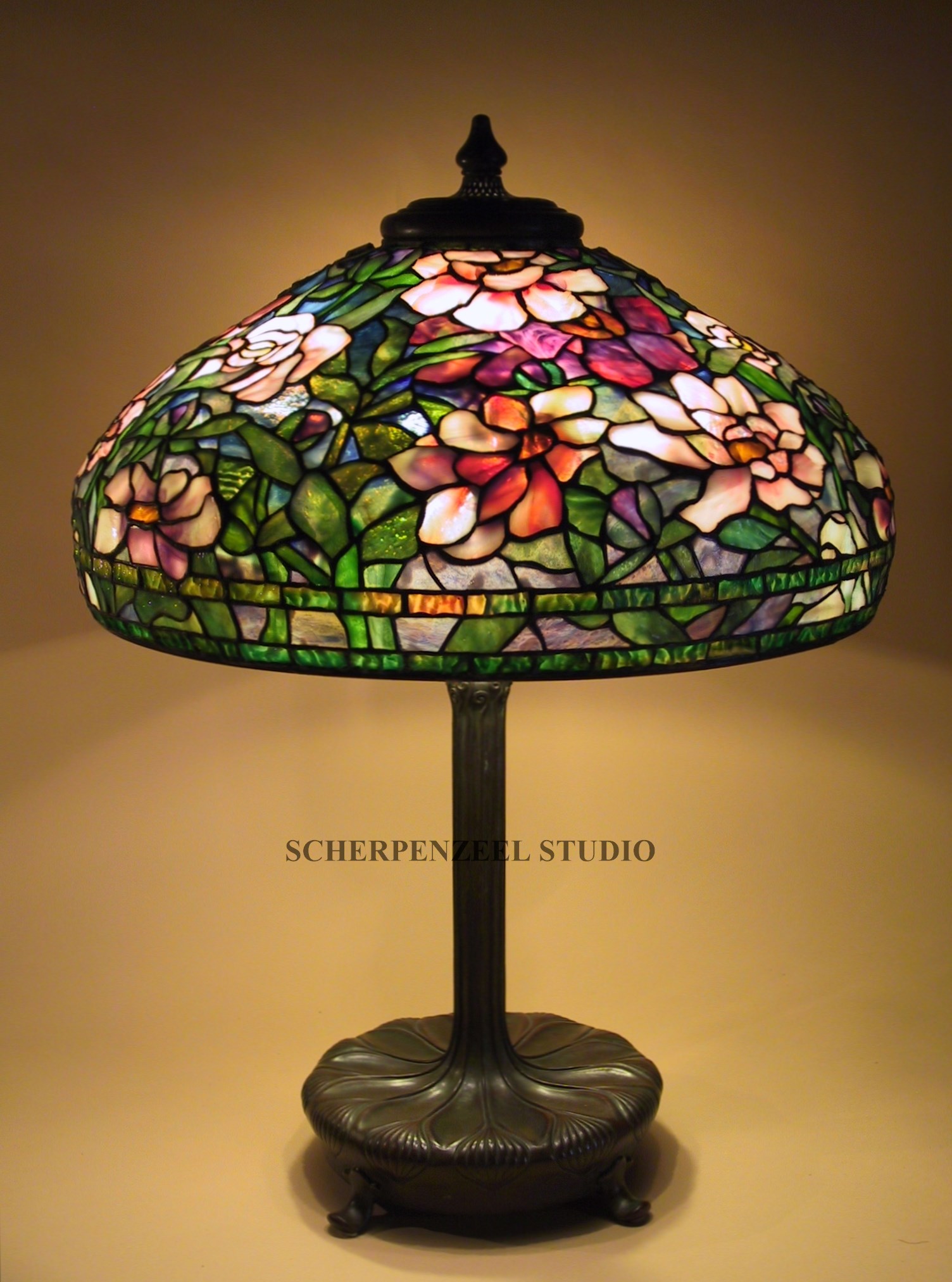 Peony on large Library base