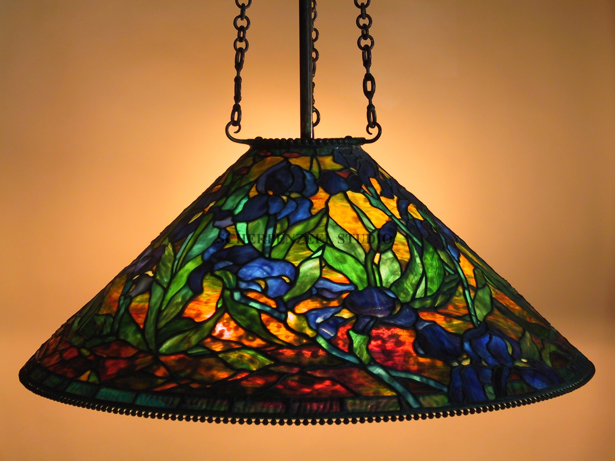 Van Gogh Iris' shade , the other side