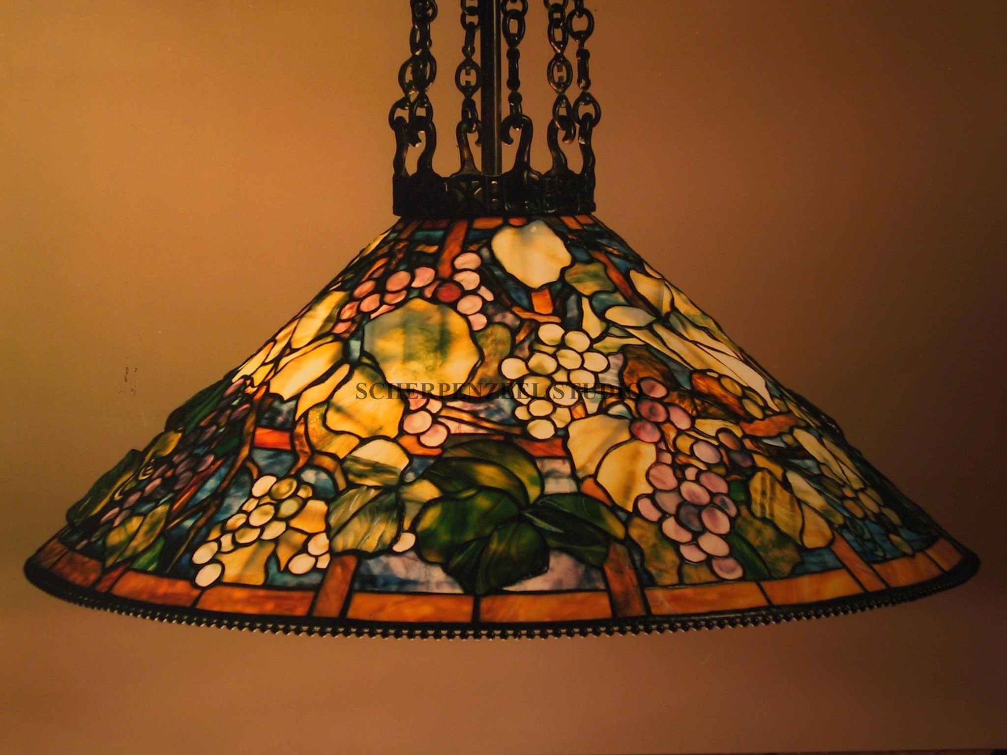 Grape shade , 6 chain fixture