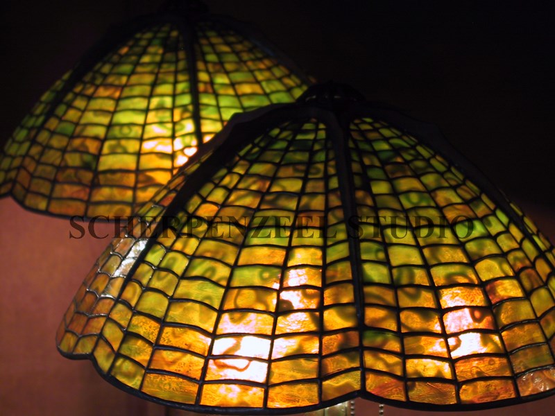 Two 16" Spiderweb shades