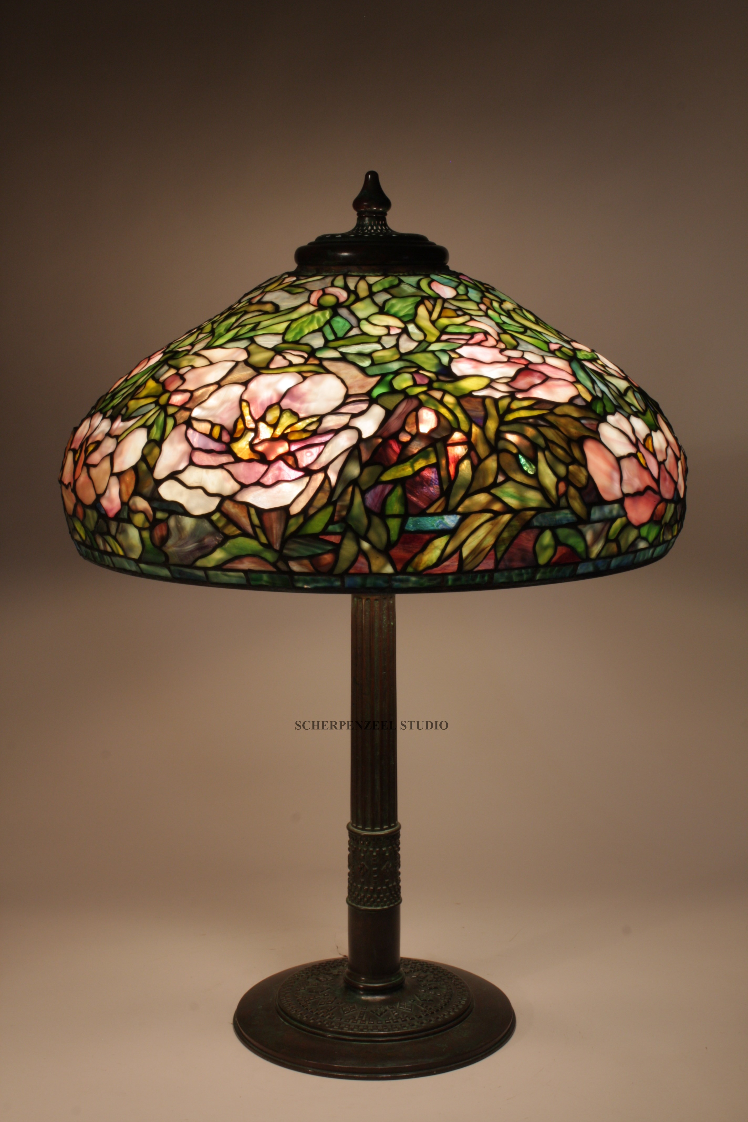 22" Elaborate Peony on Roman base